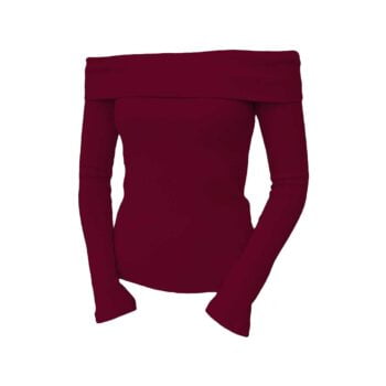 بلوز یقه قایقی شاینی