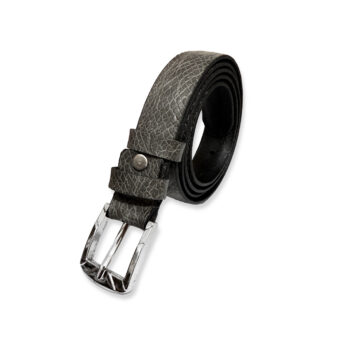 کمربند طوسی تیره طرح کروکدیل