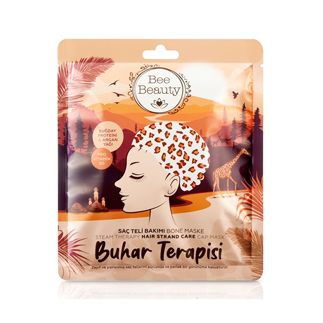 ماسک تراپی بخار مو  بی بیوتی با پروتئین گندم و روغن آرگان مراقبت از تار مو